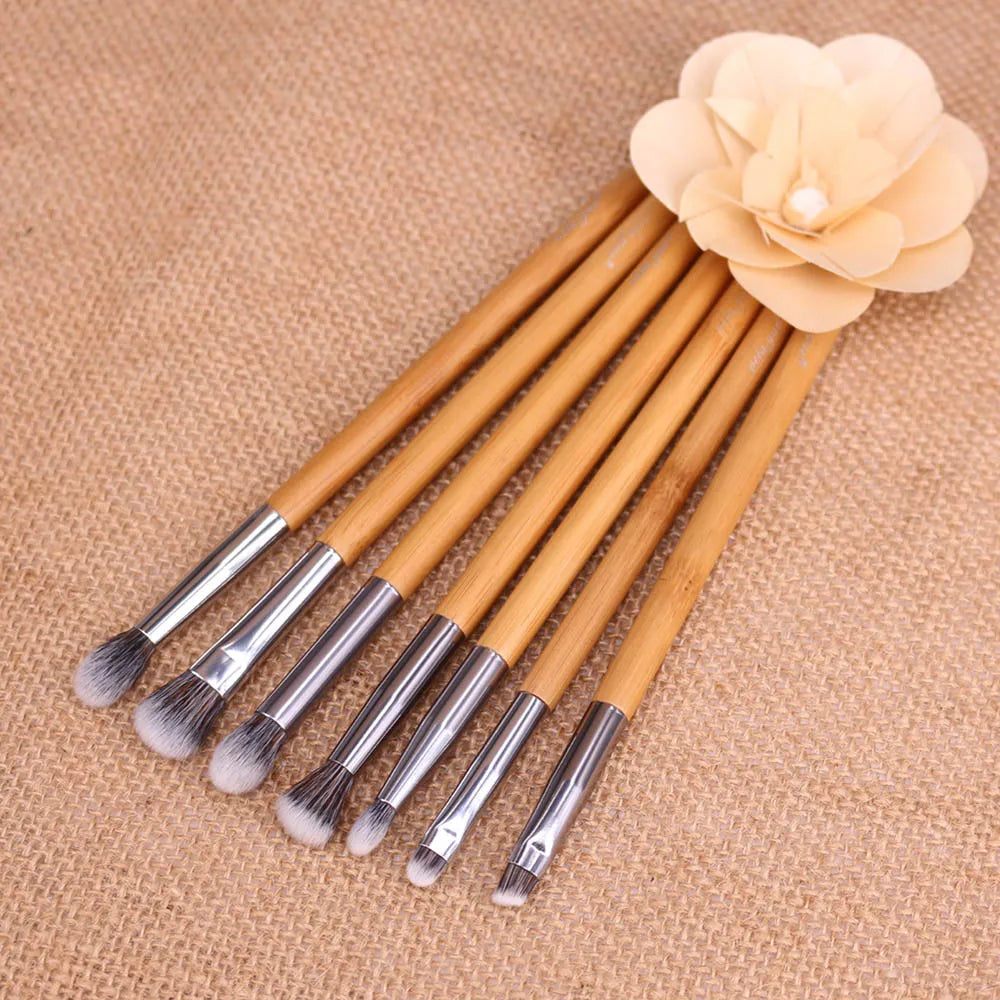 Vela.Yue Premium Makeup Brush Set 7pcs Eyes Shadow Smudge Blending Contour Eyeliner Eyebrow Makeup Applicator Tools Kit.