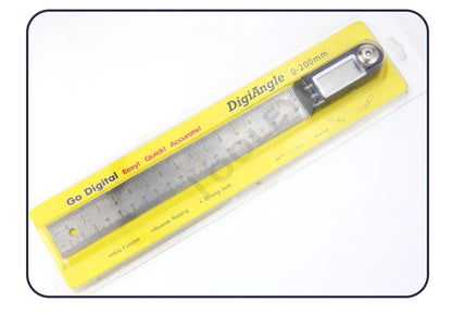Goniometer, elektronischer Winkelmesser, digitales Messgerät, Winkelmesswerkzeug, Mehrwinkellineal, Holzbearbeitungswerkzeuge, Messgerät, Winkelsucher 360°