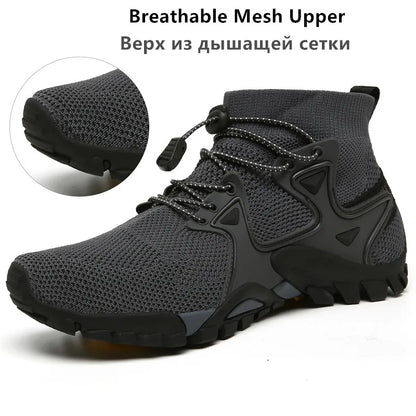 Summer Men's Casual Shoes Mesh Breathable Men's Sneakers Outdoor Slip-On Men's Shoes Lightweight Men's Wading Shoes Hot Sale.