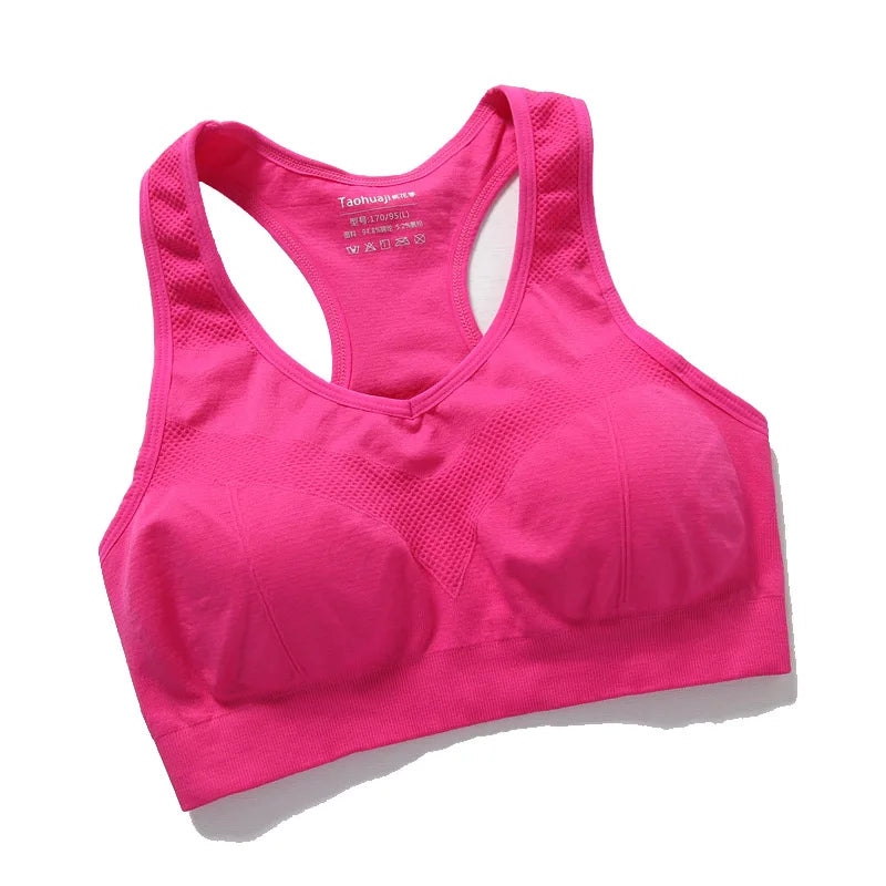Women Sports Bra Top Push Up Fitness Bra Underwear Sport Tops Breathable Running Vest Gym Active Bras.