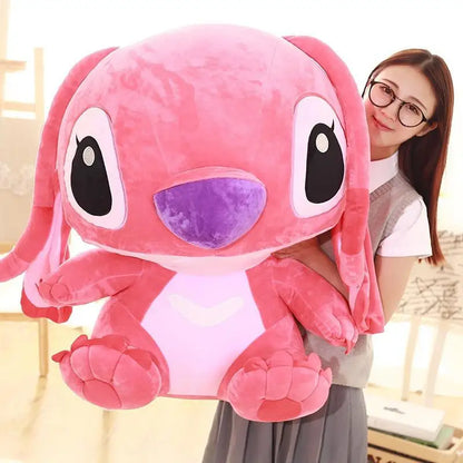 35-65cm Disney Aoger Lilo & Stitch Stuffed Plush Doll Edition Stitch Rose Doll Creative Kawaii Pillow Toy Birthday Gift For Girl.