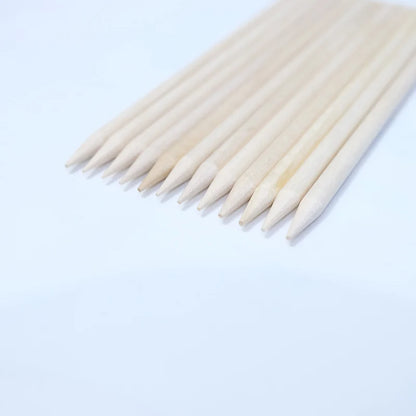 20/50/100pcs Nail Cuticle Pusher Wooden Design Drawing Painting Stick Remover Orange Wood Sticks for Nail Art Tools.