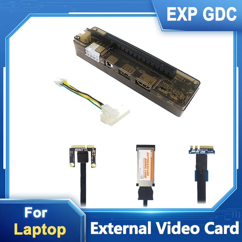 EXP GDC for Laptop External Graphics Card Notebook PCIE Dock Video Card Optional Mini PCI-E NGFF M.2 A E Key Expresscard.