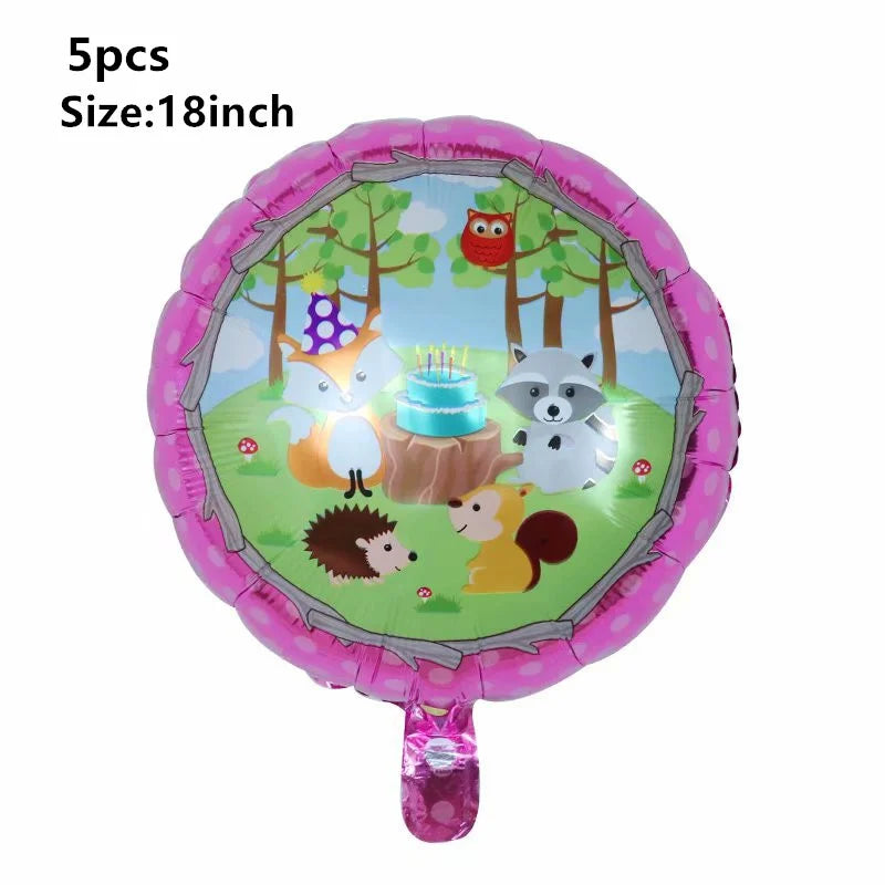 Waldtiere Party Dschungel Safari Geburtstag Party Dekor Waldkreaturen Dschungel Tier Wald Partyzubehör Babyparty.