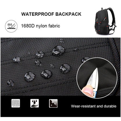 Wasserdichte 20-Zoll-Laptop-Rucksäcke USB-Lade Schultasche Diebstahlsicherer Herren-Rucksack Reiserucksack Männlicher Mochila Hohe Kapazität.