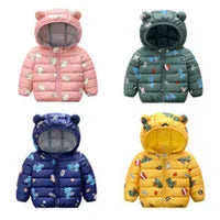 2024 Boys Padded Warm Set Children's Hooded Cartoon Solid Colour 3 Pcs Autumn Winter New Girls Sweatshirt Cute Casual Suit 4-12Y.