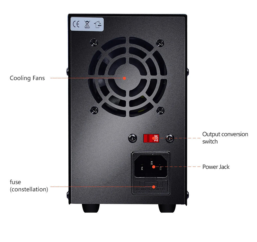 Wanptek Adjustable DC Power Supply 30V 10A LED Lab Bench Power Source Stabilized Switch Power Supply Voltage Regulator 60V 5A
