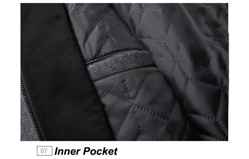 DIMUSI Winter Men's Hooded Wool Jackets Casual Middle Long Scarf Collar Cotton Thick Woolen Coat Male Luxurious Trench Clothing.