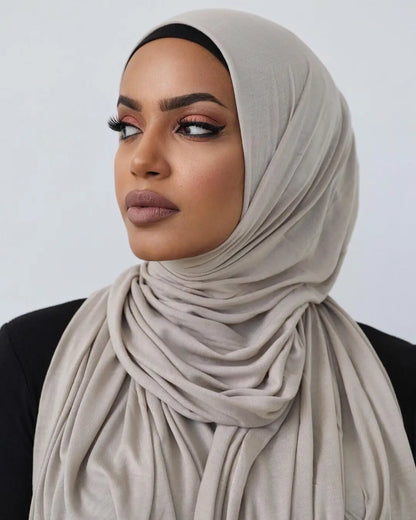 Hot Muslim Fashion Woman Soft Hijabs Scarf Shawl Plain Cotton Jersey Scarves Turban Women Long Shawls Head Wrap Headband Abaya.