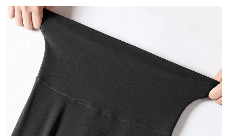 BIVIGAOS Micro Pressure Sharkskin Leggings Women Black Fitness Shaping Hip Lifting Leggings Skinny Slim Sport Workout Leggings