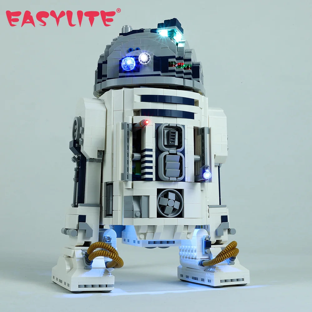 EASYLITE LED Lighting Set For 75308 Star R2-D2 Robot Building Blocks Collectible DIY Toys Not Include Bricks Only Light Kit.