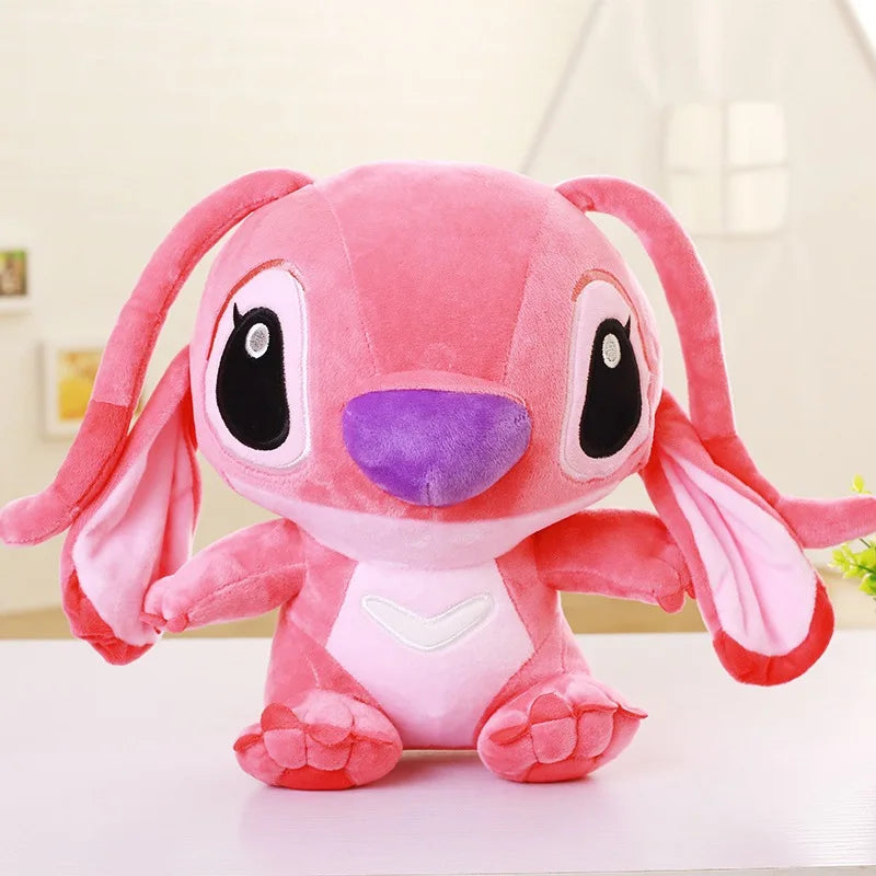 35-65cm Disney Aoger Lilo & Stitch Stuffed Plush Doll Edition Stitch Rose Doll Creative Kawaii Pillow Toy Birthday Gift For Girl.