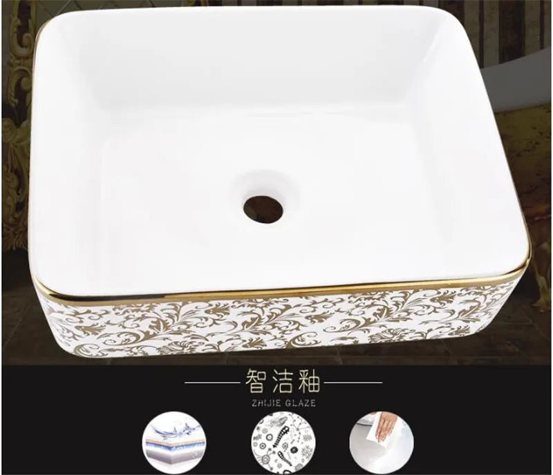 Kunst Keramik Bad Waschbecken Set Keramik Becken Platte Waschbecken Waschbecken Bad Wasserhahn Pop Up Becken Mischbatterie