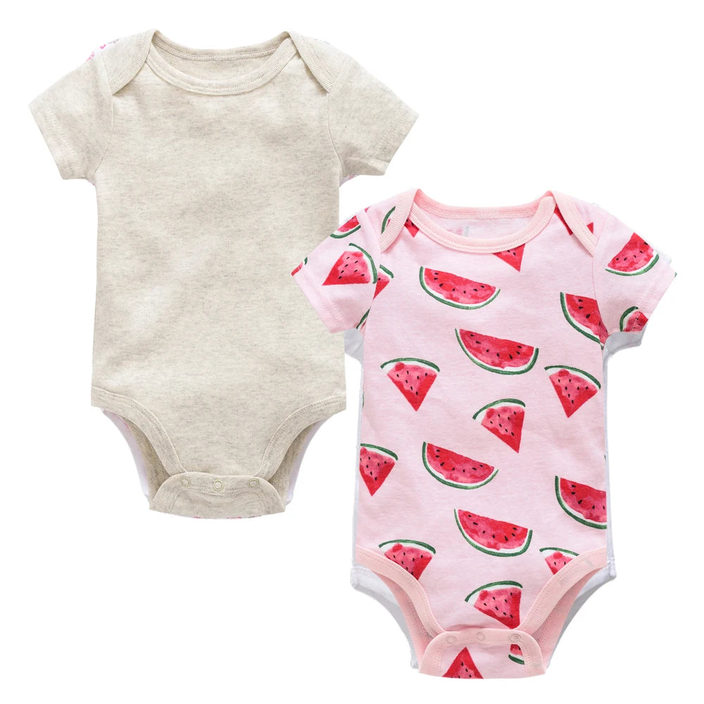 Honeyzone Sommer Baby Kleidung Säuglings Mädchen Strampler Nette Löwe Voller Druck Jungen Bodys 2 teile/satz Trottie Overalls Outfits Боди.
