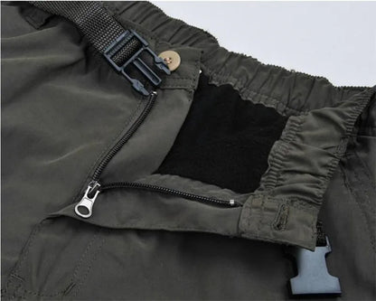 Winter Thicken Fleece Pants Men Casual Warm Overalls Multi-pocket Militarmy Trousers Thermal Cargo Tactical Pants Mens Clothing.