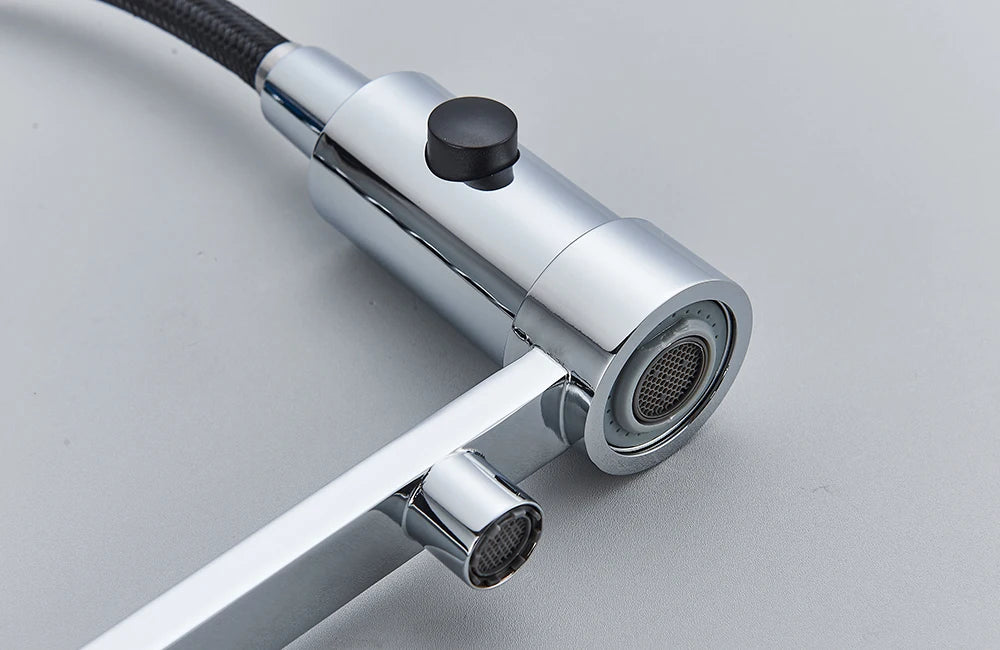 Filter Kitchen Faucet 2 In 1 Pull Down 360° Flexible Drinking Pure Water Purification Faucets Brass Hot Cold Water Mixer Tap