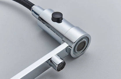 Filter Kitchen Faucet 2 In 1 Pull Down 360° Flexible Drinking Pure Water Purification Faucets Brass Hot Cold Water Mixer Tap