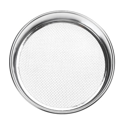 2-500M Round 304 Stainless Steel Lab Sieve Aperture Standard Sifters Shakers Kitchen Flour Powder Filter Screen Soil Strainer.