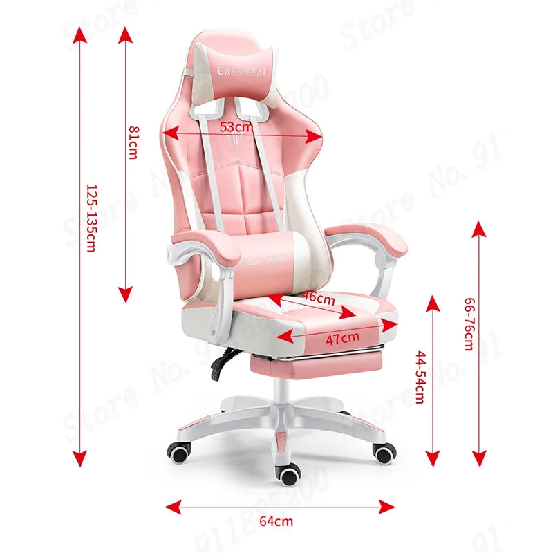 Mode Neue Rosa Computer Stuhl Office Home Mädchen Schlafzimmer Lift Stuhl Rotierenden Gaming Stuhl Anker Live-Spiel Stuhl Liege