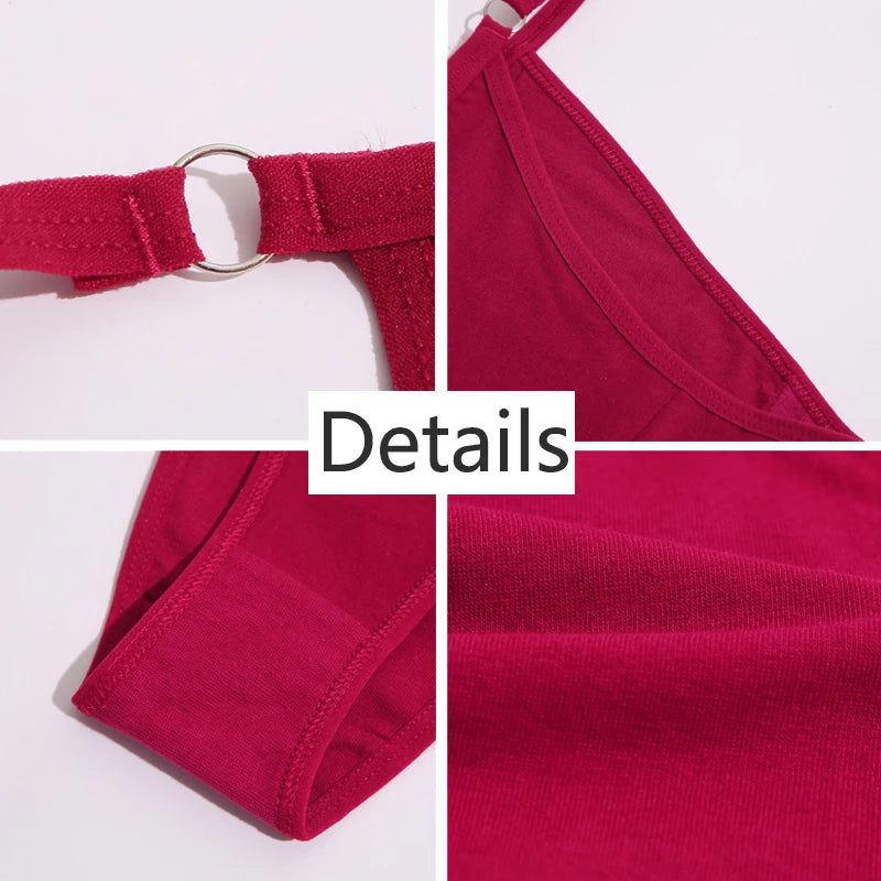 FINETOO 3Pcs/set Cotton Briefs Panties Women Sexy Low Waist Underwear M-2XL Ladies Cotton Underpants Soft Feamle Lingerie 2024.