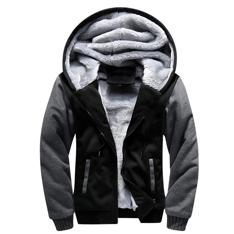 Men's Jacket Camouflage Thicken Winter Jackets for Men Fleece Long Sleeve Coat Man Casual Hoodies Streetwear Men's Coats.
