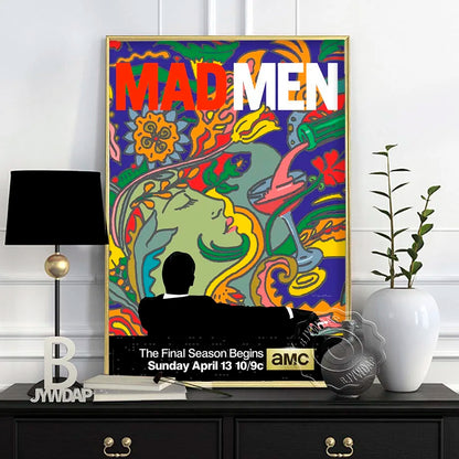 Mad Men Season TV Series Canvas Painting Wall Art Home Poster Art Decor Painting Wall Pictures Living Room Modern Decoration.