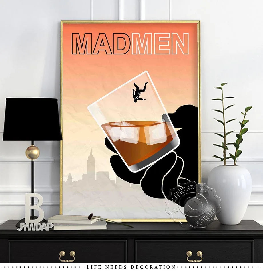 Mad Men Season TV Series Canvas Painting Wall Art Home Poster Art Decor Painting Wall Pictures Living Room Modern Decoration.