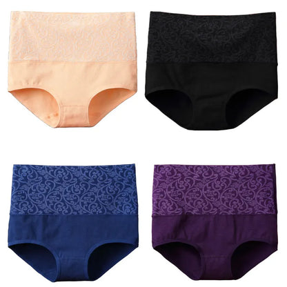 Underwear for Women Cotton High Waist Panties Tummy Control Briefs Ladies Panty Full Coverage Female Lingerie Stretch Underpants
