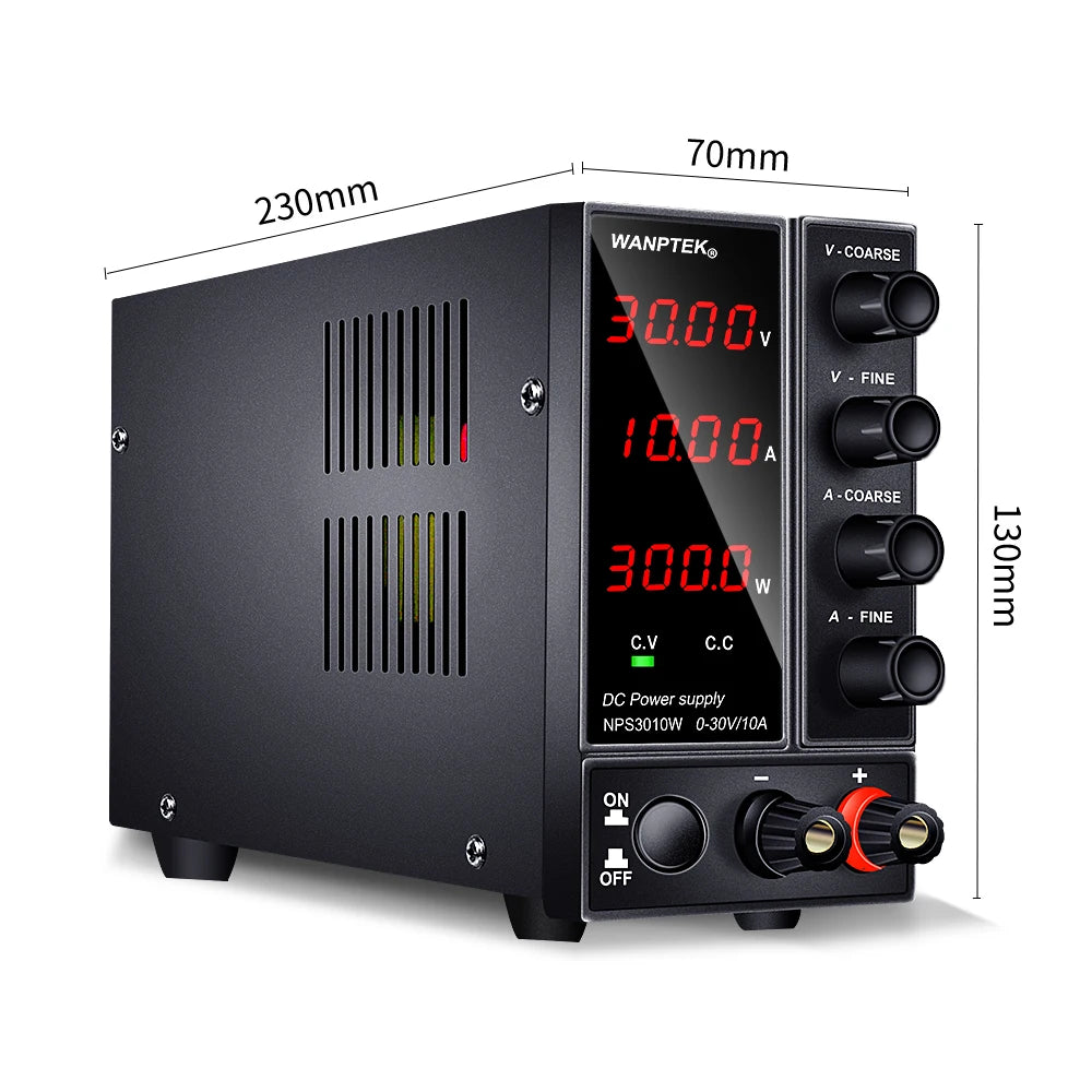 Adjustable DC Power Supply 30V 10A Voltage Regulator LED Digital lab Stabilizer Switching DC Power 60V 5A Bench Source 120V 3A.