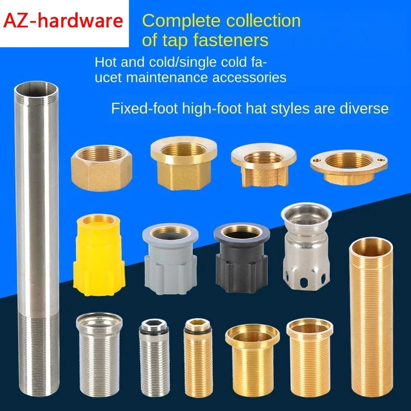 Kitchen faucet faucet fixed foot big foot screw extension nut wash basin thick countertop screw fixing seat repair accessories