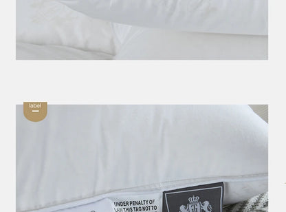 Down Pillow 100% Goose Down Feather Household Down Pillow Three layer down+feather+down pillow  size height can be customized.