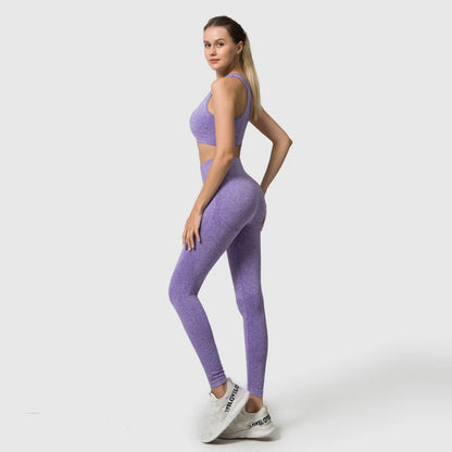 2/3/5PCS Seamless Women Yoga Set Workout Sportswear Gym Clothing Fitness Long Sleeve Crop Top High Waist Leggings Sports Suits.