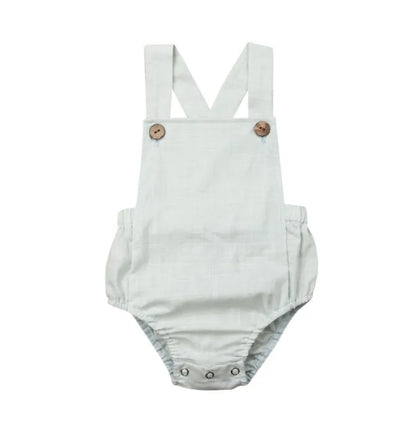 0-3y Baby Sommerkleid ung Neugeborene Baby Boy Mädchen Baumwolle Bodysuit gestreift solide lässige Overall Outfits Sonnen anzug