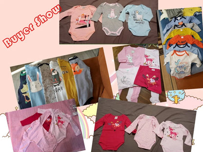 6 Stück 3 Stück Kavkas Baby-Body für Jungen und Mädchen, langärmelig, 100 % Baumwolle, Babykleidung, 0–12 Monate, Neugeborenen-Körper, Bebe-Overall-Kleidung