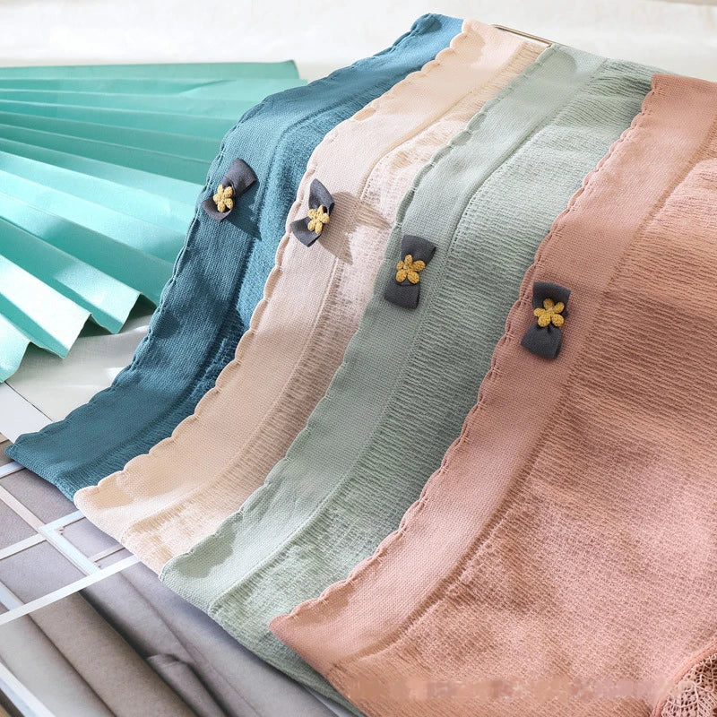 4Pcs Plus Size Underwear Women's Panties High Waist Sexy Panties Seamless Briefs Female Girls Lingerie Graphene Pantys Ladies.