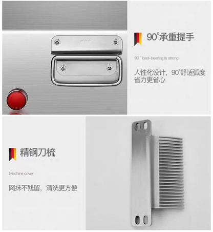 Meat Slicer Stripping Cutter Machine,Fresh Meat Cube Dicer Cutting Machine 110/220V 400kg/h.