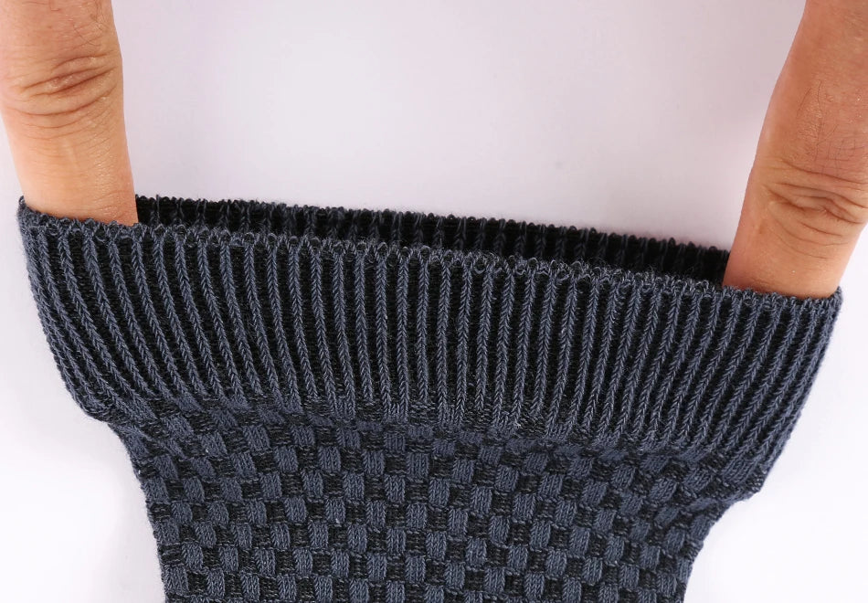 10 Pairs High Quality Bamboo Fiber Men's Socks Business Breathable Deodorant Compression Socks Men Long Big Size EUR 38-46.