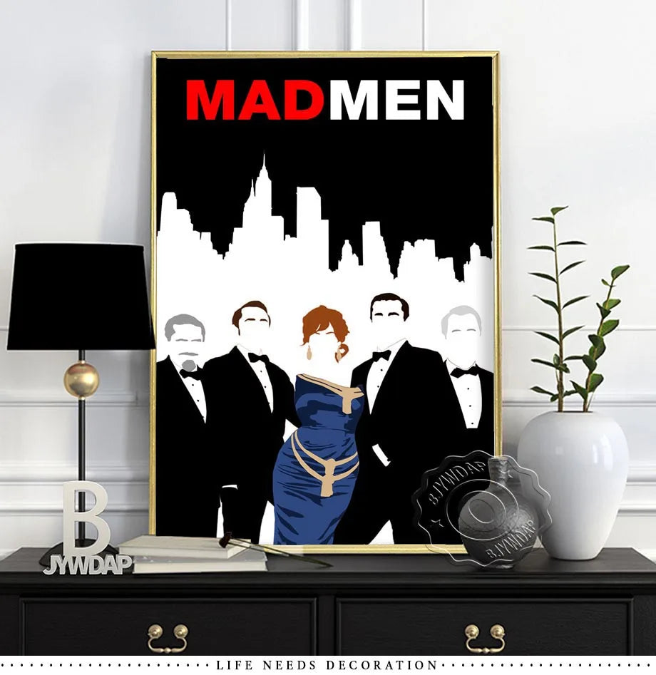 Mad Men Season TV Series Canvas Painting Wall Art Home Poster Art Decor Painting Wall Pictures Living Room Modern Decoration.