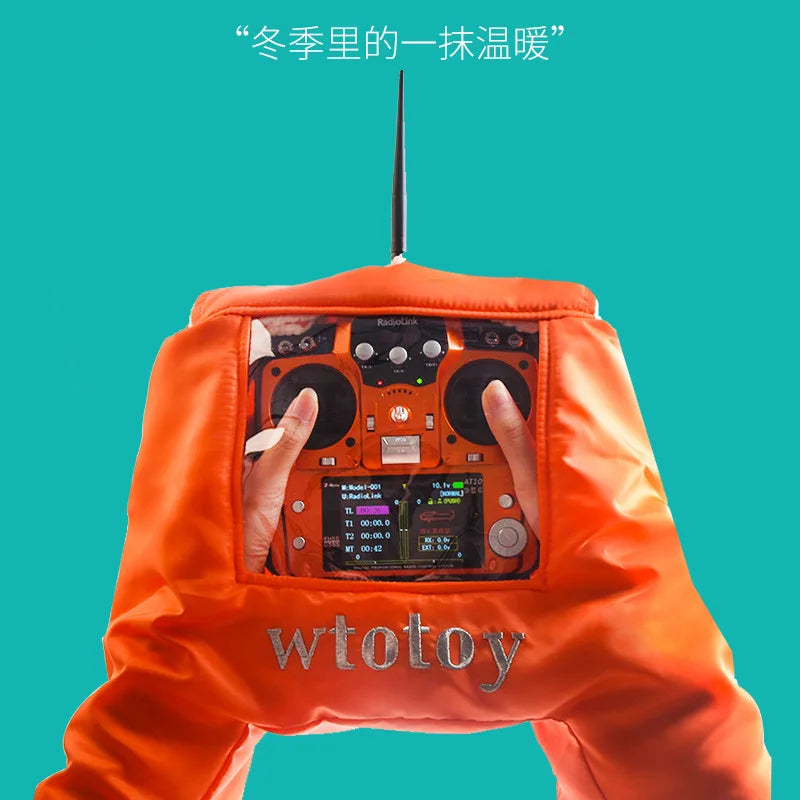 FPV Remote Control Warm Gloves Outfield Warm Cover Transmitter Shield Hand Protector Winter Outdoor for FPV RC AT10II AT9S Drone.