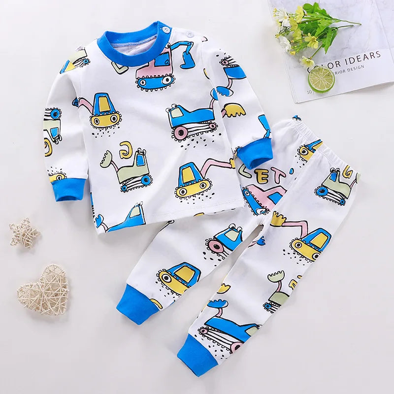 2024 frühling Herbst Neue Baby Kleidung Set Cartoon Baumwolle Baby Jungen Kleidung Mädchen Anzug Set 0-3 Jahre Baby kleidung