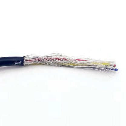 1M 24AWG Shielded Wire Signal Cable 2 3 4 5 Core PVC Insulated Channel Audio Headphone Copper Control Shielding Wire UL2547.