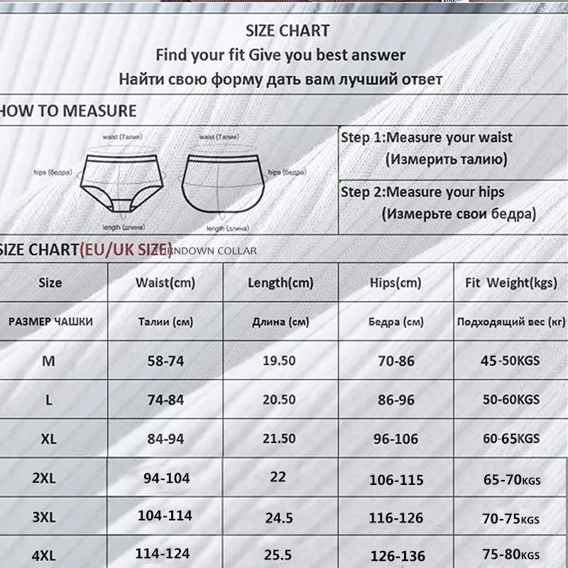 FINETOO 4Pcs/Set M-4XL Cotton Panties Female Underpants Sexy Panties for Women Briefs Underwear Plus Size Pantys Lingerie.