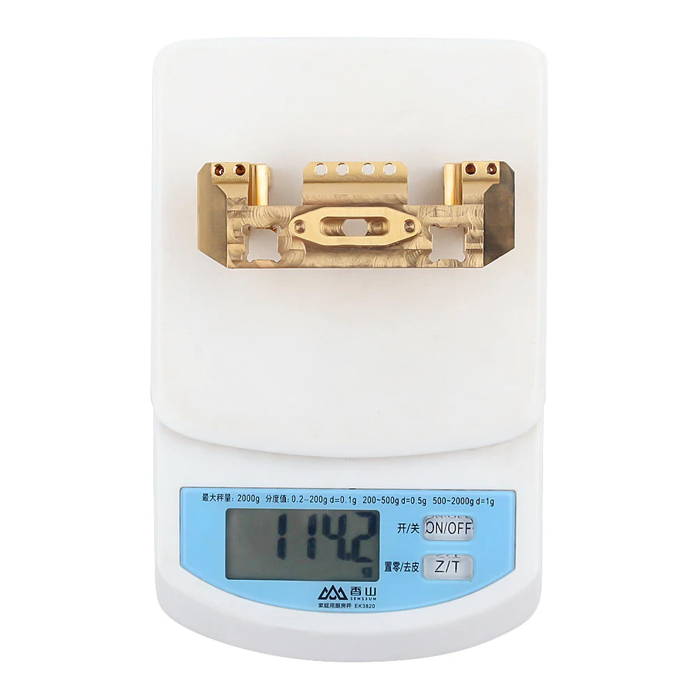 INJORA Heavy Brass Counterweight Portal Drive Housing Bumper Holder Axle Mount for RC Crawler TRX4 TRX-4 TRX6 Upgrade Parts