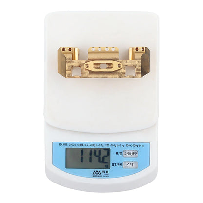 INJORA Heavy Brass Counterweight Portal Drive Housing Bumper Holder Axle Mount for RC Crawler TRX4 TRX-4 TRX6 Upgrade Parts