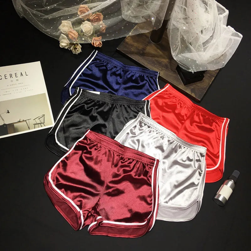 New Women Shorts Summer Silk Slim Beach Casual White Egde Shorts Hot.