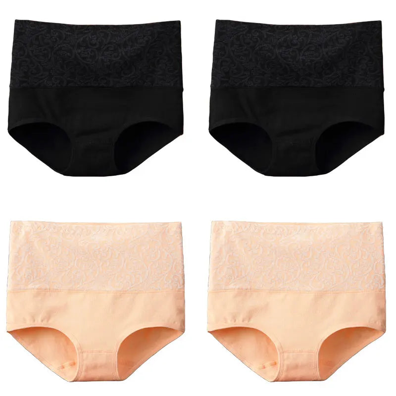 Underwear for Women Cotton High Waist Panties Tummy Control Briefs Ladies Panty Full Coverage Female Lingerie Stretch Underpants.