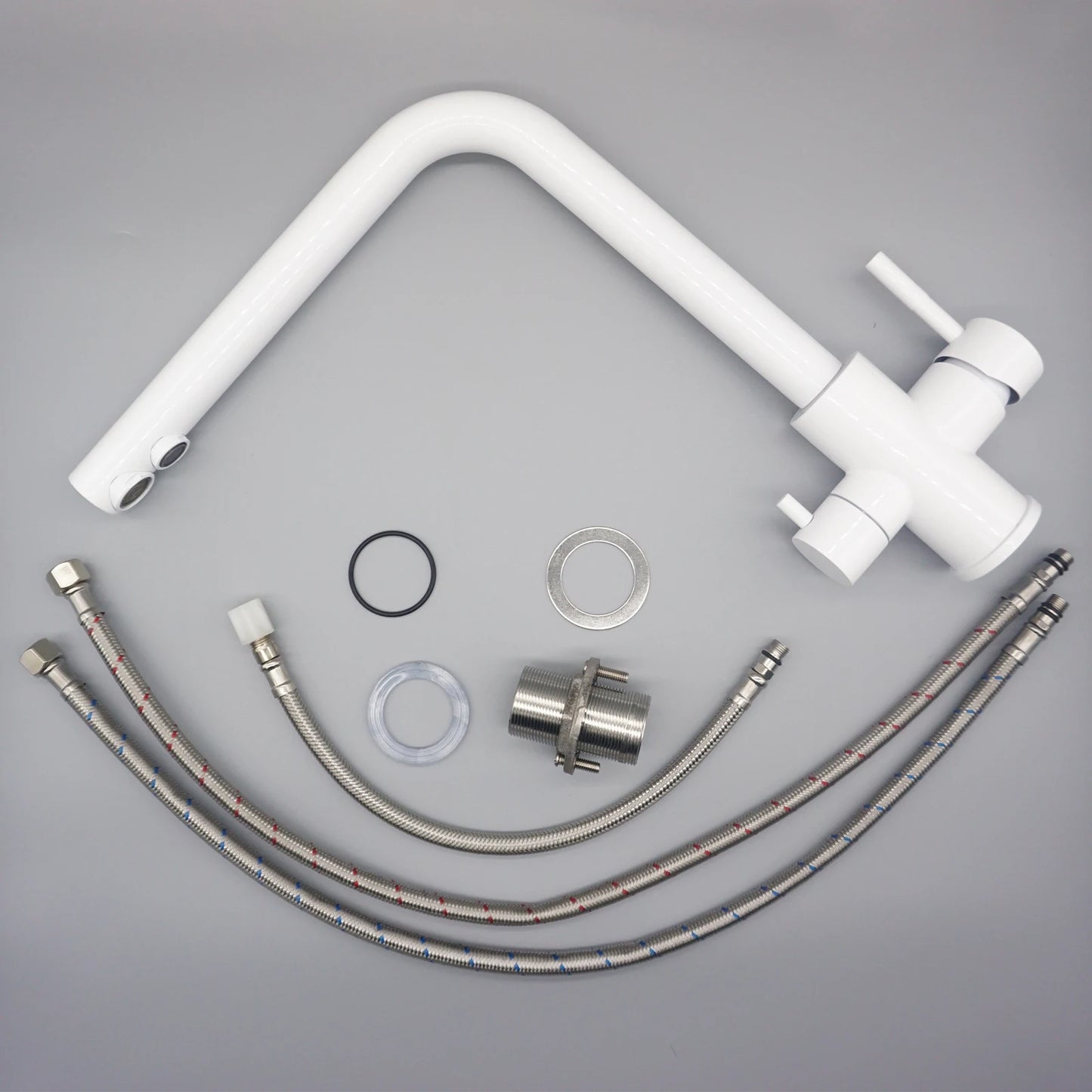 DQOK Drinking Filtered Water Kitchen Faucet Purification Tap Dual Handle Faucet Kitchen Sink Tap