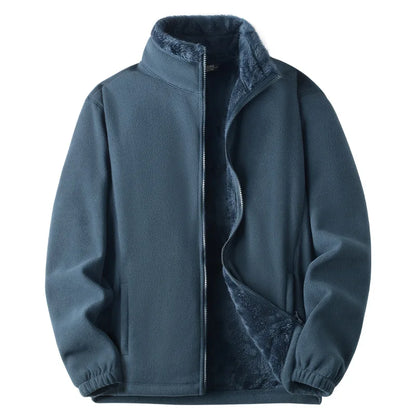New Fleece Coat Polar Plush Lock Warm Men's and Women's Style Can Match Windproof.