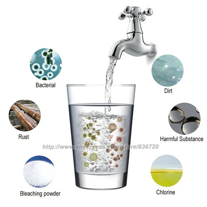 0.01μm Stainless Stee Ultra-Filtration Under Sink Water Filter System, Reduces 99.99% of Chlorine, Bad Taste & Odor.