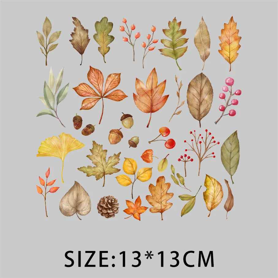 Cartoon Pflanze Blumen Aufkleber Wärmeübertragung PVC Patch Hitzeempfindliche Patches Bügelaufkleber auf Kleidung DIY Applikationen